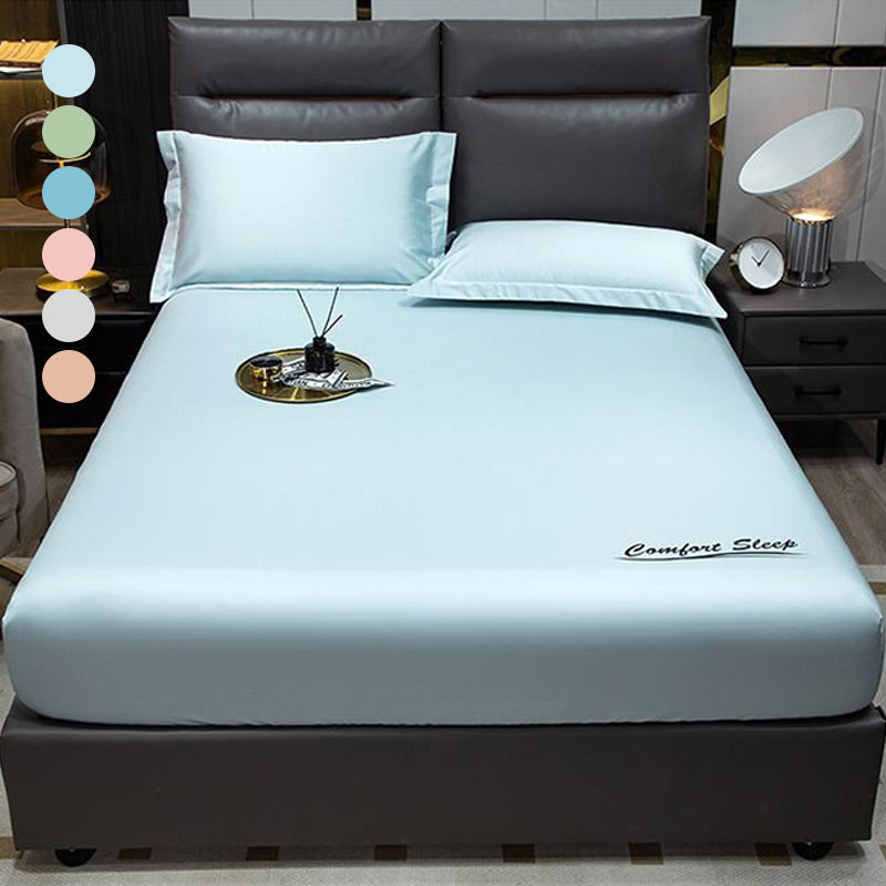 DuShow Satin-Bettlaken-Set 4-teilig – Superweich & Kühlend – Mit Deep Pocket Bis 38 Cm Matratzentiefe