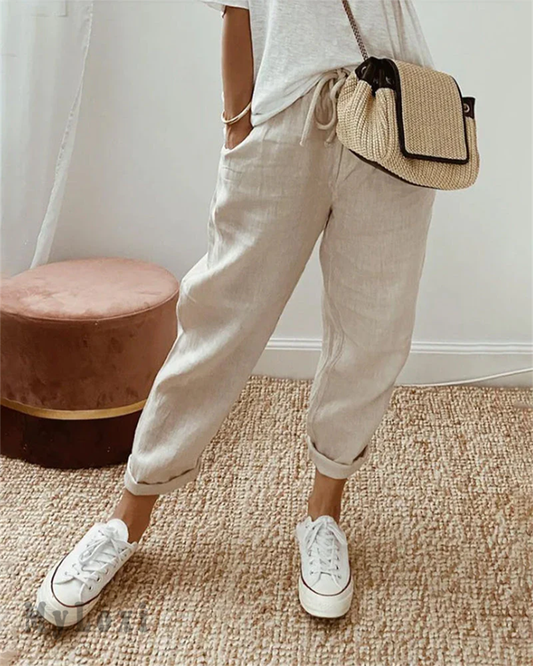 💕Letzter Tag der Aktion 50% OFF💕👖Casual Hosen aus Baumwolle und Leinen für Frauen
