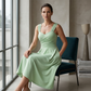 🔔 Letzte 100 Stück – solange der Vorrat reicht! Elegantes Damenkleid mit V-Ausschnitt und Taschen
