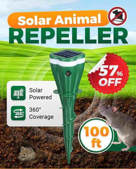 🌸 Hot Sale 57% Rabatt ☘️ Solarbetrieben wasserdicht Schraube Mole Abwehrmittel