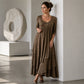 🏆👗 Midi-Kleid mit Stufenschnitt und Herz-Akzent – Figurschmeichelndes A-Linien-Design, luftiger Stoff & süßes Herzdetail – Perfekt für Reise & Feiern versandfrei