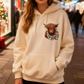 🐮 50 % RABATT!!🎁 Niedliches, kuscheliges Kapuzensweatshirt mit Fleecefutter und Highland-Kuh-Motiv