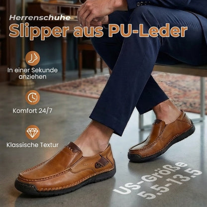 👞 50% RABATT! 🔥 Atmungsaktive Kalbsleder-Klassische Lederschuhe für Herren – Bequeme Passform, Zeitloses Design & Ideal Für Arbeit & Freizeit ✨