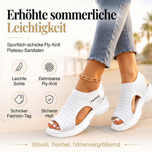 🏃‍♀️ Es wird im Akkord weggeschnappt – zögern Sie nicht! Lässige Strick-Sandalen mit Plateauabsatz für Damen