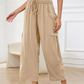 💃 49% Rabatt🔥Freizeithose aus Leinen mit weitem Bein für Damen👖