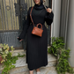 2024 Herbst Neues Midi-Kleid mit Ärmeln aus Strick💕Kostenloser Versand💕