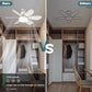 🔥50% Rabatt🔥 2-IN-1 TRAGBARE DECKENVENTILATOR & LICHT mit Fernbedienung