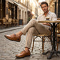 👞 50% RABATT! 🔥 Atmungsaktive Kalbsleder-Klassische Lederschuhe für Herren – Bequeme Passform, Zeitloses Design & Ideal Für Arbeit & Freizeit ✨