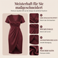 👗Asymmetrisches Wickelkleid für Damen mit kurzen Ärmeln und V-Ausschnitt