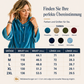 Damen-Sweatshirt aus Samt mit lockerer Passform und Kordelzug