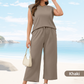 🌺2025 Neu eingetroffen - 50% OFF🌺2025 Lässiger Zweiteiler für Damen: Ärmelloses Top & weite Hose