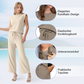 🌺2025 Neu eingetroffen - 50% OFF🌺2025 Lässiger Zweiteiler für Damen: Ärmelloses Top & weite Hose