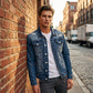 📢🎉50%Rabatt!!!🛍️✨Herren-Freizeit-Denimjacke im Used-Look mit Vintage-Wäsche