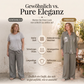 Set aus Pailletten-Bluse und Hose mit weitem Bein für Damen
