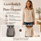 Damen elegantes Oberteil mit Reverskragen und Knopfleiste