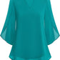 💖LAST DAY SALE 50% OFF💖V-neck chiffon shirt
