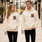 🐮 50 % RABATT!!🎁 Niedliches, kuscheliges Kapuzensweatshirt mit Fleecefutter und Highland-Kuh-Motiv