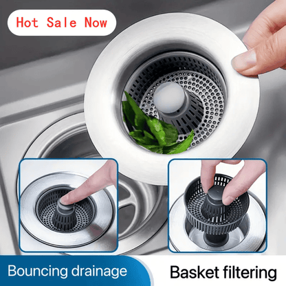 ⏳Begrenzte Zeit 50% Rabatt！！Neues verbessertes Abflusssieb Bounce Core für die Spüle