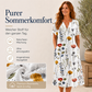 ☀️👗Top-Empfehlung – Lässiges Midi-Kleid mit Blumenmuster und V-Ausschnitt – Weicher Fall und romantisches Muster