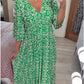 🎁Letzter Tag Hot Sale 50% Rabatt💃Bohemian Vintage V-Ausschnitt Floral Lässige Lange Kleider