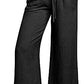 🔥FREE SHIPPING🔥Damenhose mit hoher Taille und weitem Bein aus Leinen mit Kordelzug