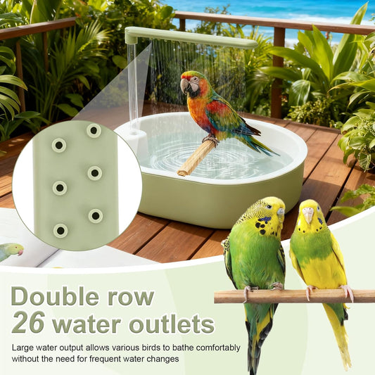 Automatische Vogeltränke mit Wasserhahn, USB-betriebene Vogeltränke für Vögel
