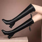 🔥Damen-Stretch-Lederstiefel