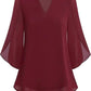 💖LAST DAY SALE 50% OFF💖V-neck chiffon shirt