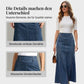 🎁2026 Neuheiten 50 % RABATT👗Damen-Maxirock aus Denim – Hohe Taille & A-Linien-Schnitt