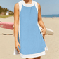 💃🥐Sommer-Hot-Sale 50 % Rabatt💓Damen-Freizeit-Oberteile mit Farbblock-Design, ärmellos, passend zu Shorts mit Taschen