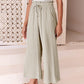 🔥FREE SHIPPING🔥Damenhose mit hoher Taille und weitem Bein aus Leinen mit Kordelzug