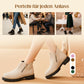 📢📢50%Rabatt!!!🎉🥾 Damenschuhe trendig und komfortabel, runde Spitze mit Zip 🌟👢