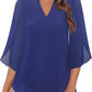 💖LAST DAY SALE 50% OFF💖V-neck chiffon shirt