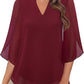 💖LAST DAY SALE 50% OFF💖V-neck chiffon shirt
