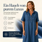 🔥 Letzter Tag! 50% Rabatt Damen Jeans-Hemdkleid Midi mit Taschen 👖 Lässiges alltagstaugliches Sommerkleid – bequem & figurfreundlich