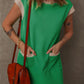 😍 VERKAUF am letzten Tag 50% OFF 💥 2025 Neue Frauen Casual Cap Sleeve Color Block Shift Tshirt Kleid mit Taschen(2 kostenloser Versand kaufen)