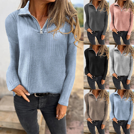 50% OFF❤️‍🔥 Damen Top mit Reißverschluss