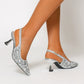 👡💎Slingback-Pumps mit spitzer, geschlossener Spitze für Damen✨