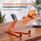 📱 Mini-Aluminium-Handyhalter mit Schlüsselanhänger – klappbarer Tischständer – kompakt, leicht & vielseitig – perfekt für unterwegs, Büro & Reisen – ideal für Videoanrufe, Filme & Lesen