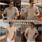 🌿 Kurzärmeliges, atmungsaktives Henley-Shirt mit Kontrast