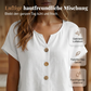 Lässiges Damen-T-Shirt mit V-Ausschnitt und Knöpfen