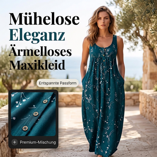🌊 Der angesagteste Look diesen Sommer – zum halben Preis mitnehmen🌺Lässiges, ärmelloses Maxikleid für Damen