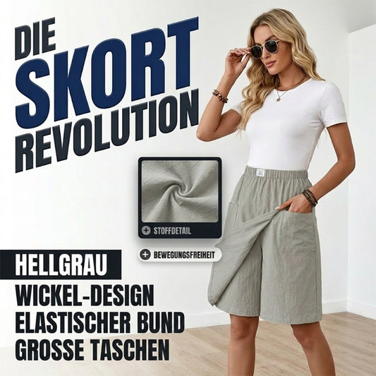 💃🔥 50% RABATT ⏰ Lässiger Wickelrock für Damen – elastischer Bund, bequem & feminin elegant ✨