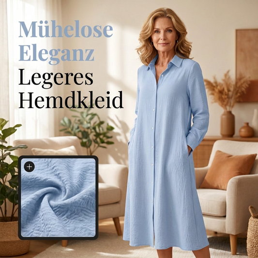 🏆 Verkaufsschlager – jetzt halber Preis! Lässiges Langarm-Shirtkleid für Damen