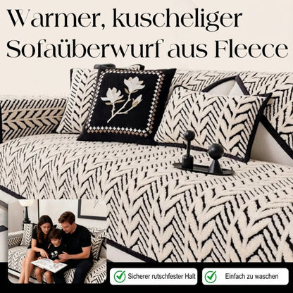 Warmer, kuscheliger Sofaüberwurf aus Fleece