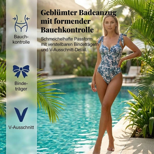 Damen modischer bedruckter Einteiler-Badeanzug