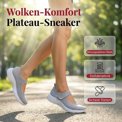 👟 Bequeme Plateausneaker mit verstellbarem Riemchen – rutschfest & modisch