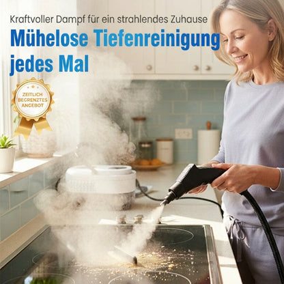 🥳 2026 HEISSER VERKAUF 🥳 💞 50K+ VERKAUFT! 📢⏰ 50% RABATT! Hochtemperatur-Dampfreiniger – 105°C Dampf, 15 s Aufheizzeit. 🌡️ Tötet 99,9 % der Keime ab – ohne Chemie. 🎚️ 6 Dampfstufen – großer Tank 1100 ml. ✨ Für viele Oberflächen – Reinigungswunder! 🔥