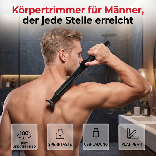 Körpertrimmer für Männer, der überall hinkommt