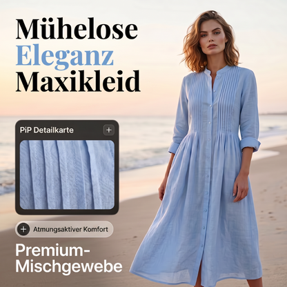 ⏰ Countdown läuft – 50% nur noch 3 Tage!👗50 % Rabatt! Baumwoll-Leinen-Kleid für Damen